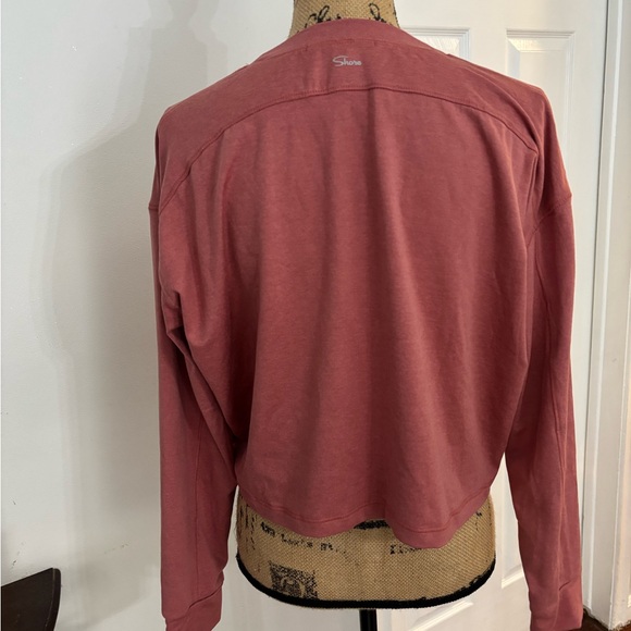 Dusty Rose Long Sleeve Women's Top crop oversized  Msrp 108 fall school - Picture 5 of 7